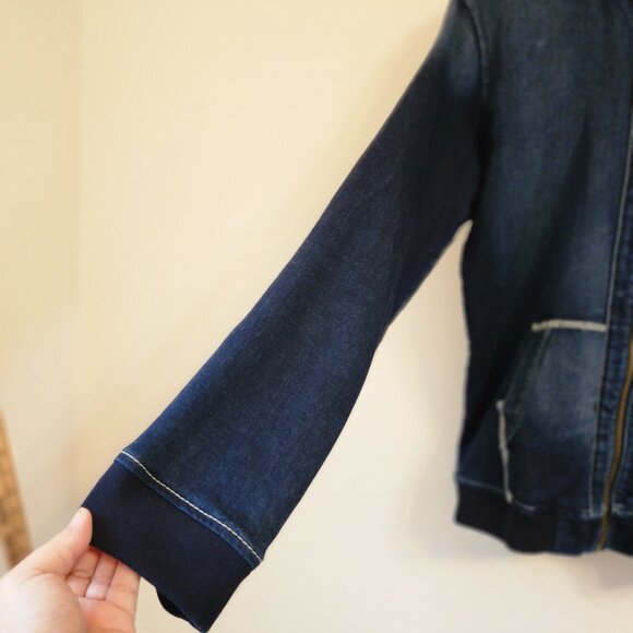 True Religion Men's Sweatshirt XL/TG Crafted With Pride Zip Hoodie Indigo Blue - Picture 7 of 15